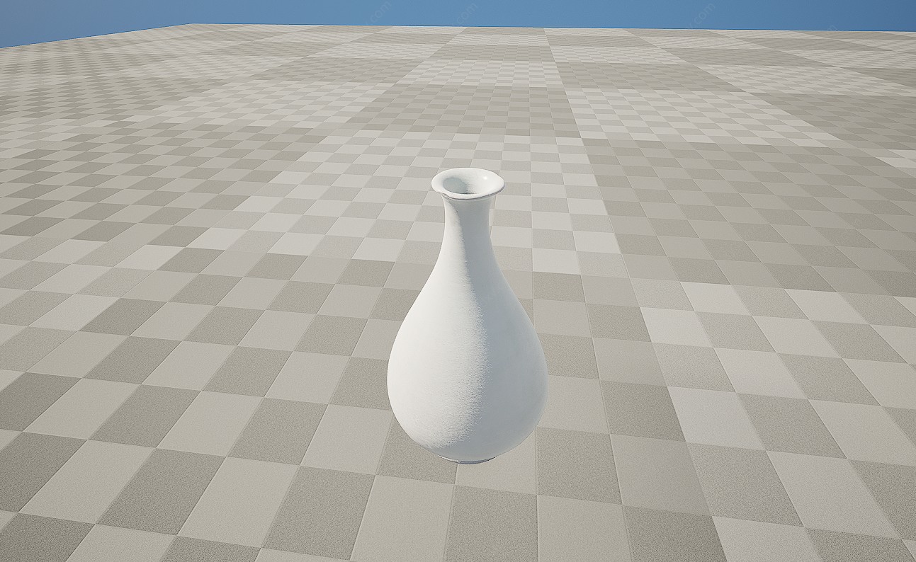 瓷器玉净瓶小花瓶3D模型