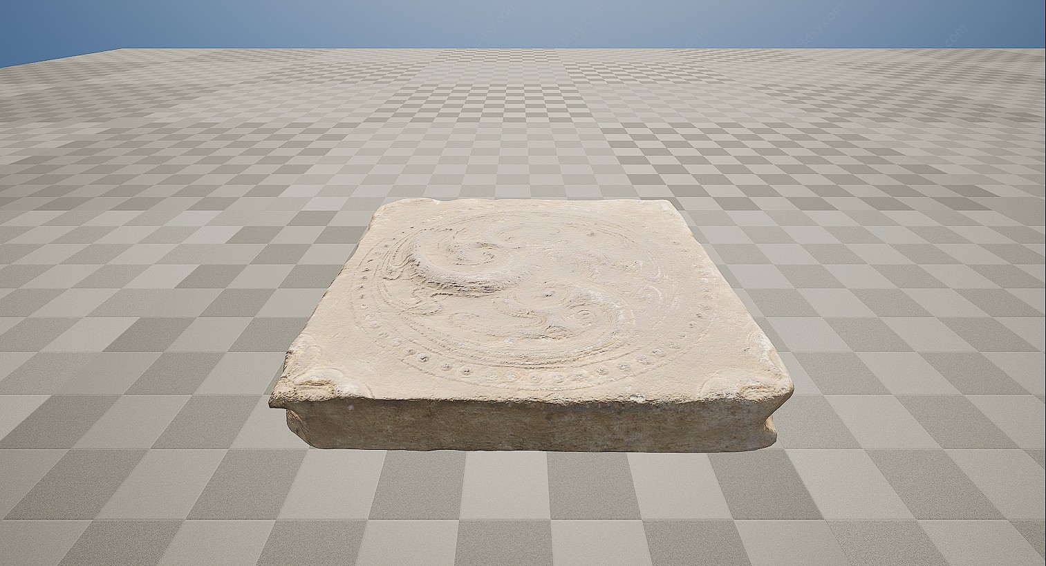 花岗岩石雕石刻3D模型