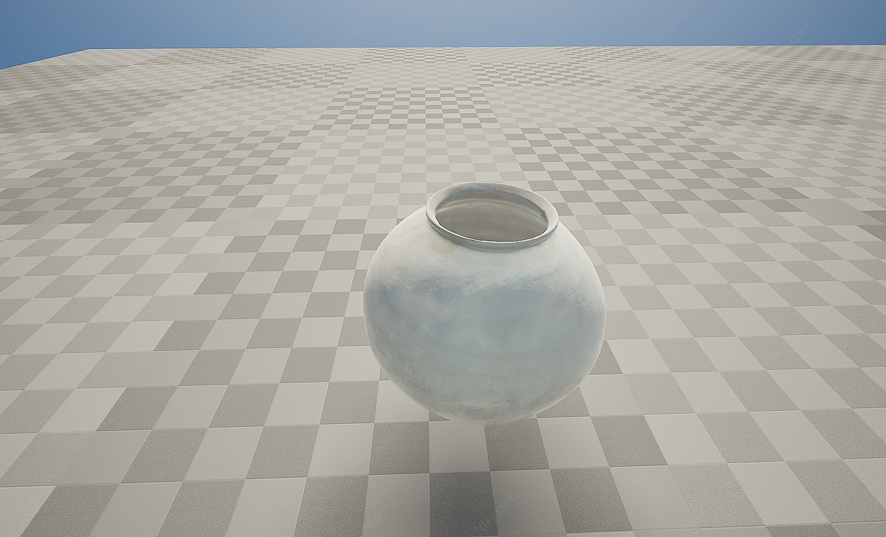 瓷器陶罐大肚瓶花瓶3D模型