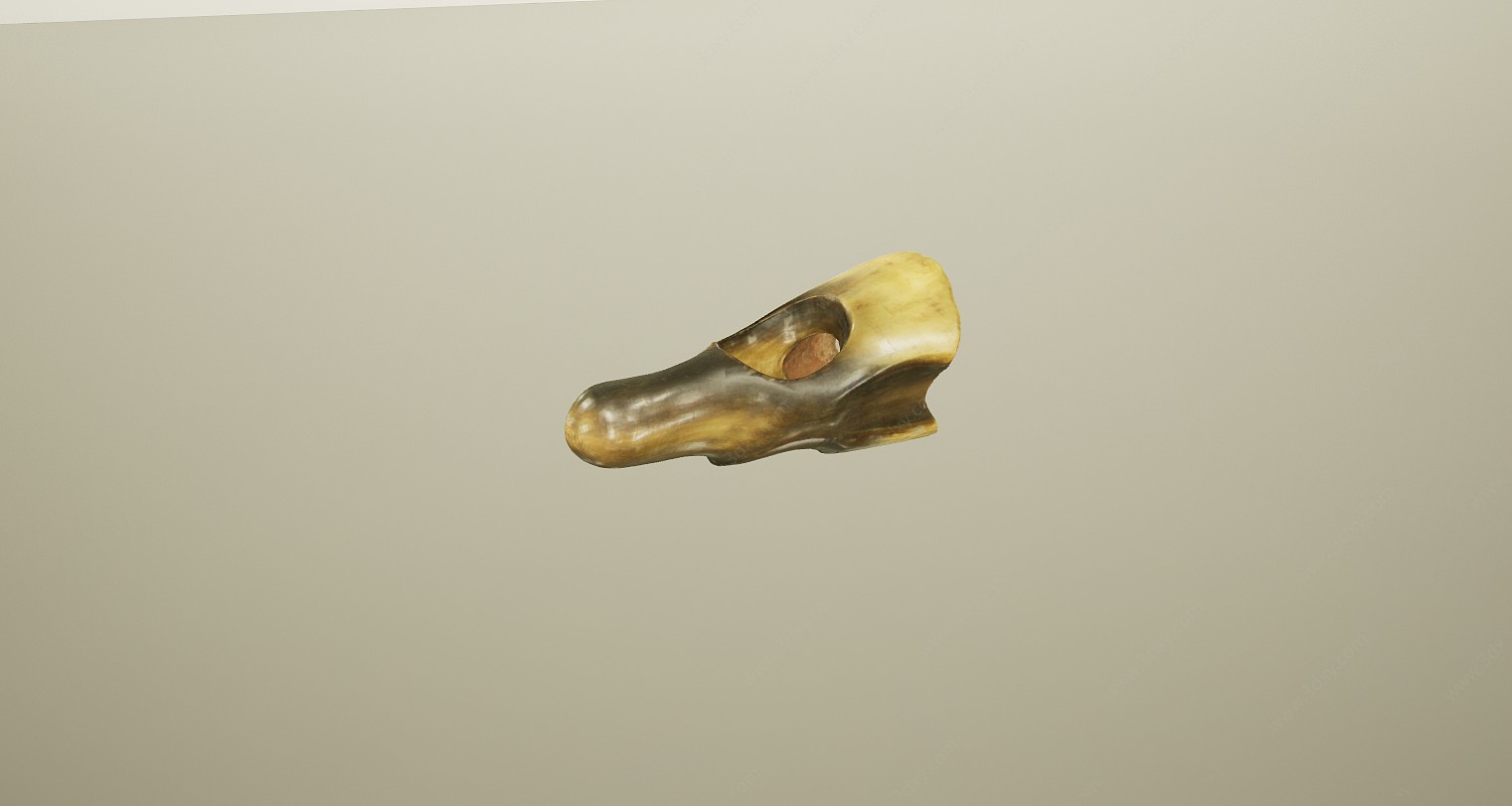 动物骨头文物化石3D模型