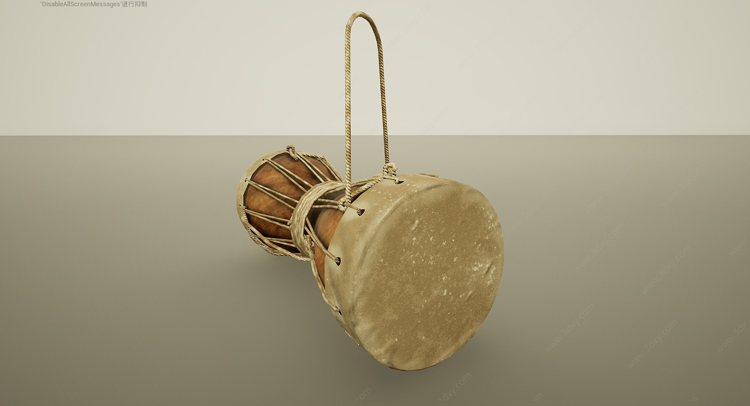 乐器羊皮鼓3D模型