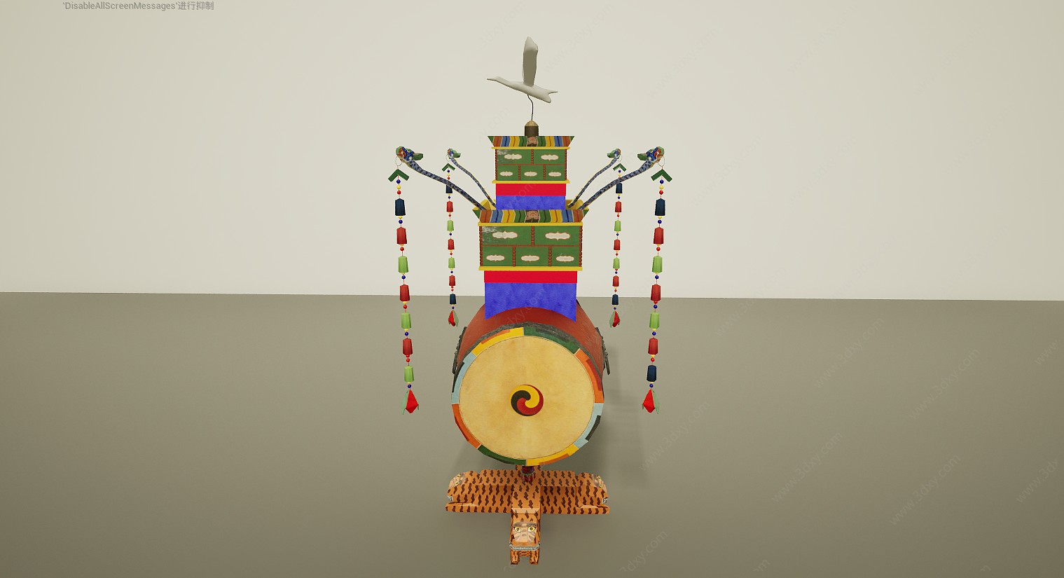 民族风乐器鼓3D模型