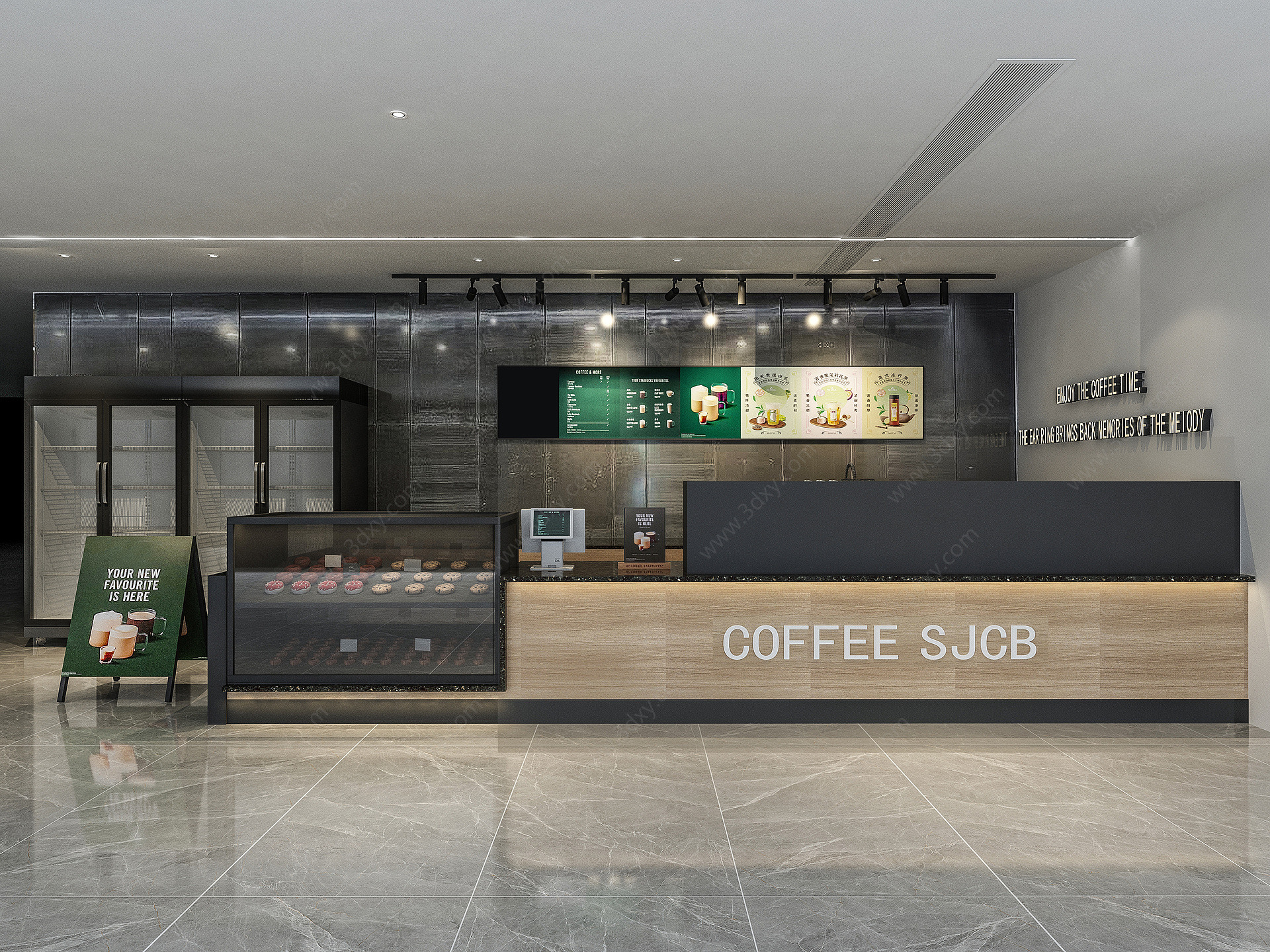 咖啡厅咖啡店3D模型