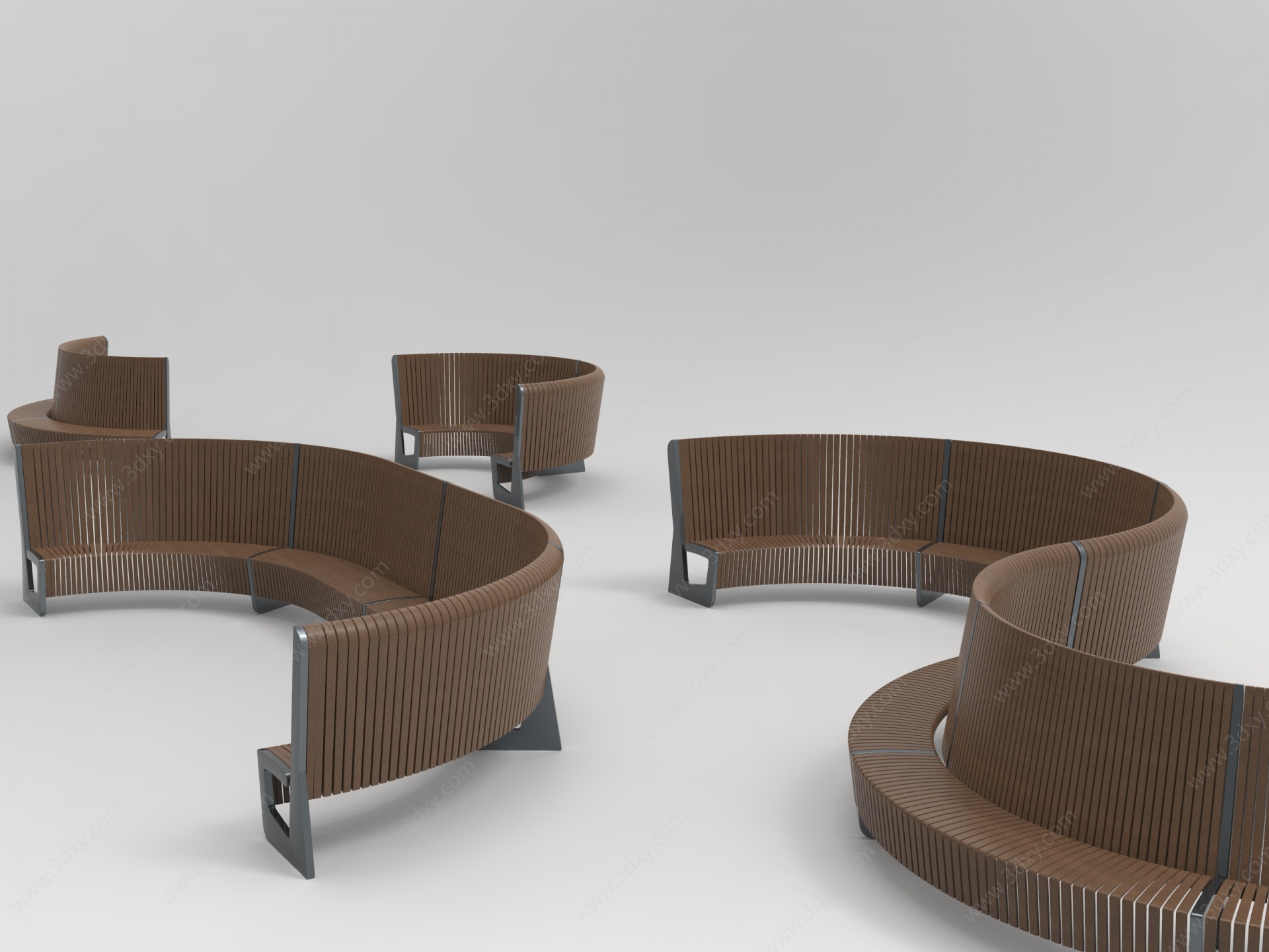 现代户外造型椅3D模型