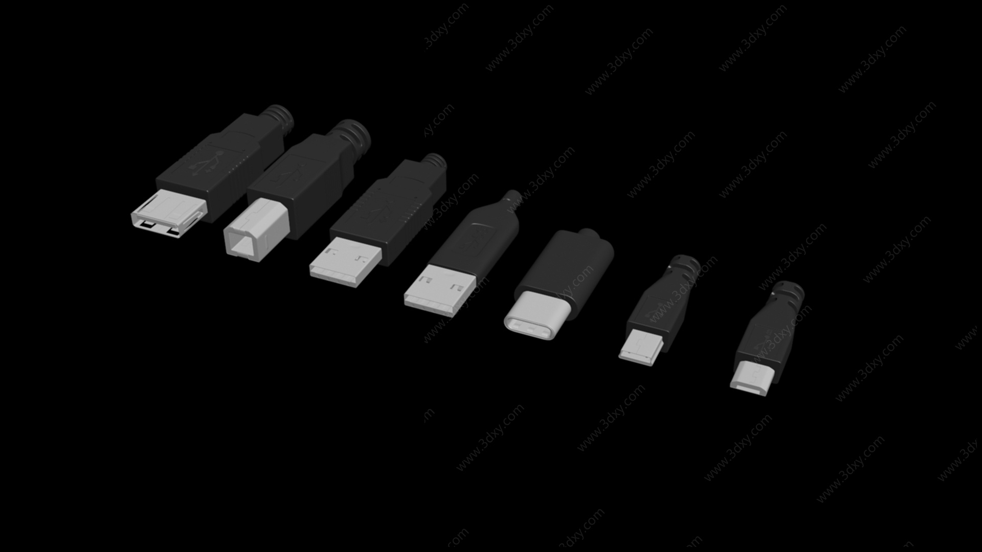 USB插头3D模型