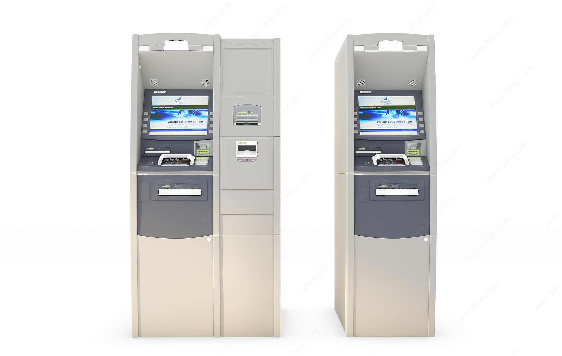 现代银行存取款机ATM3D模型