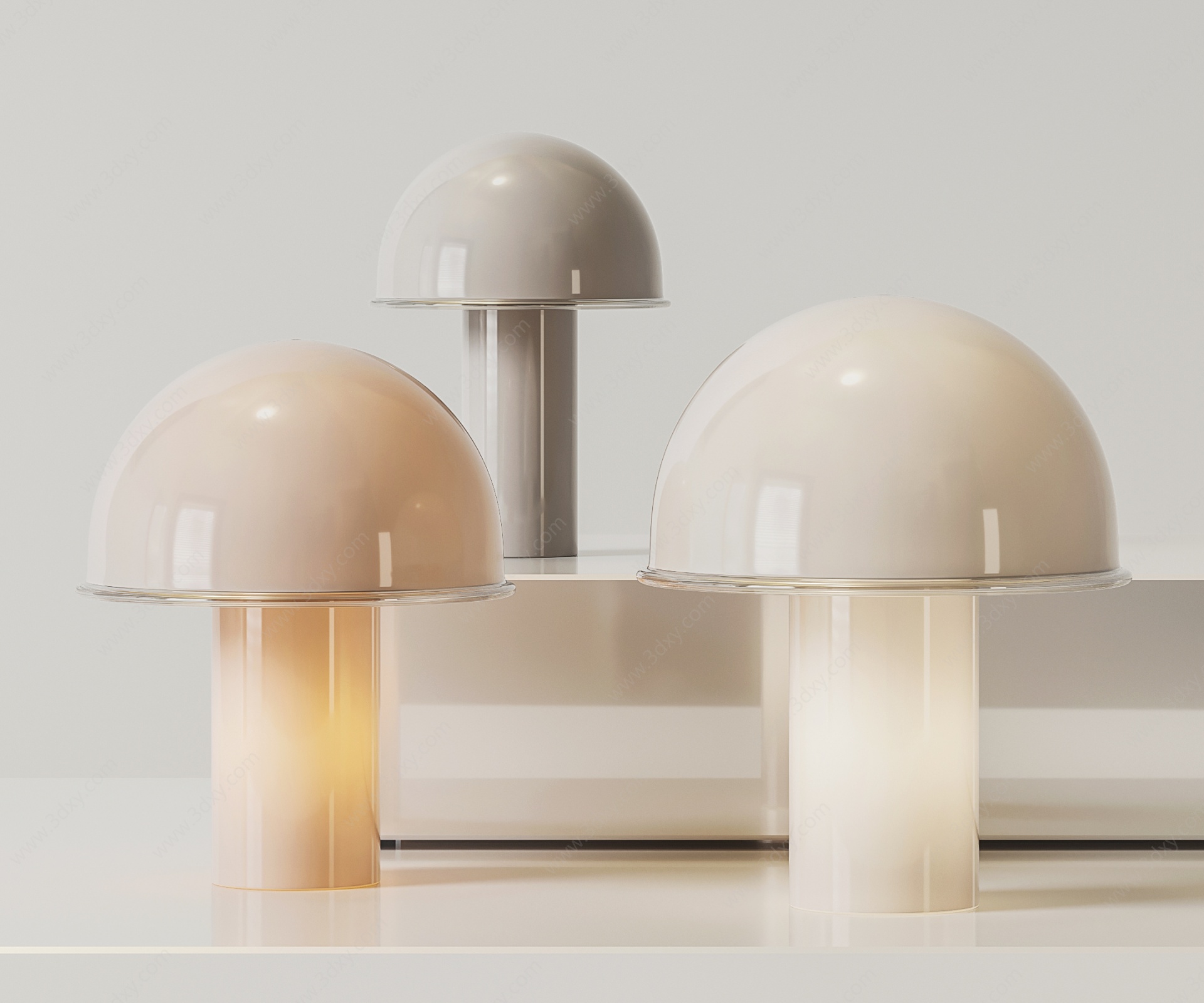 意大利蘑菇台灯3D模型