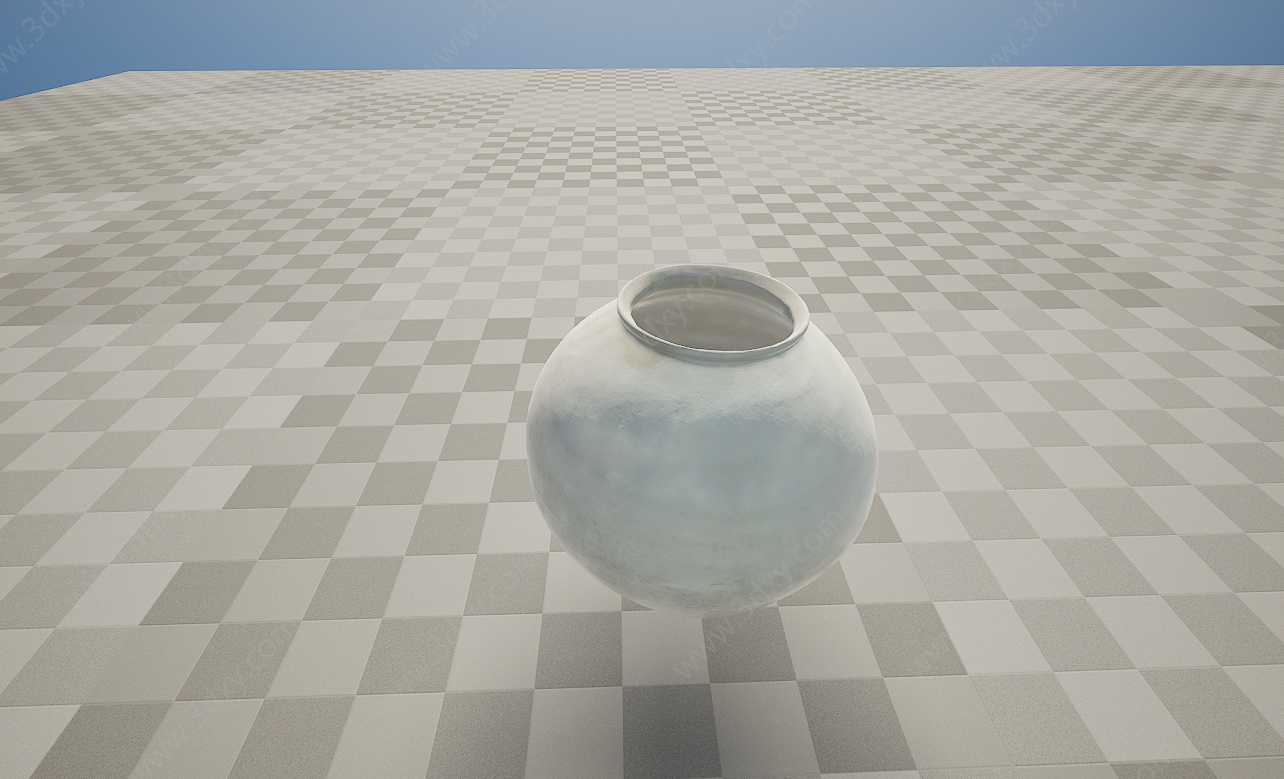 文物瓷器陶瓷罐3D模型