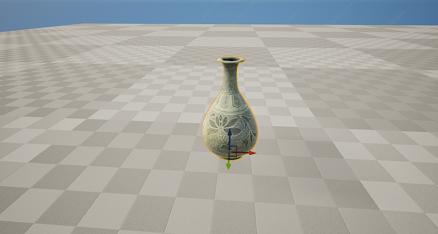 文物瓷器青铜器青釉花瓶3D模型