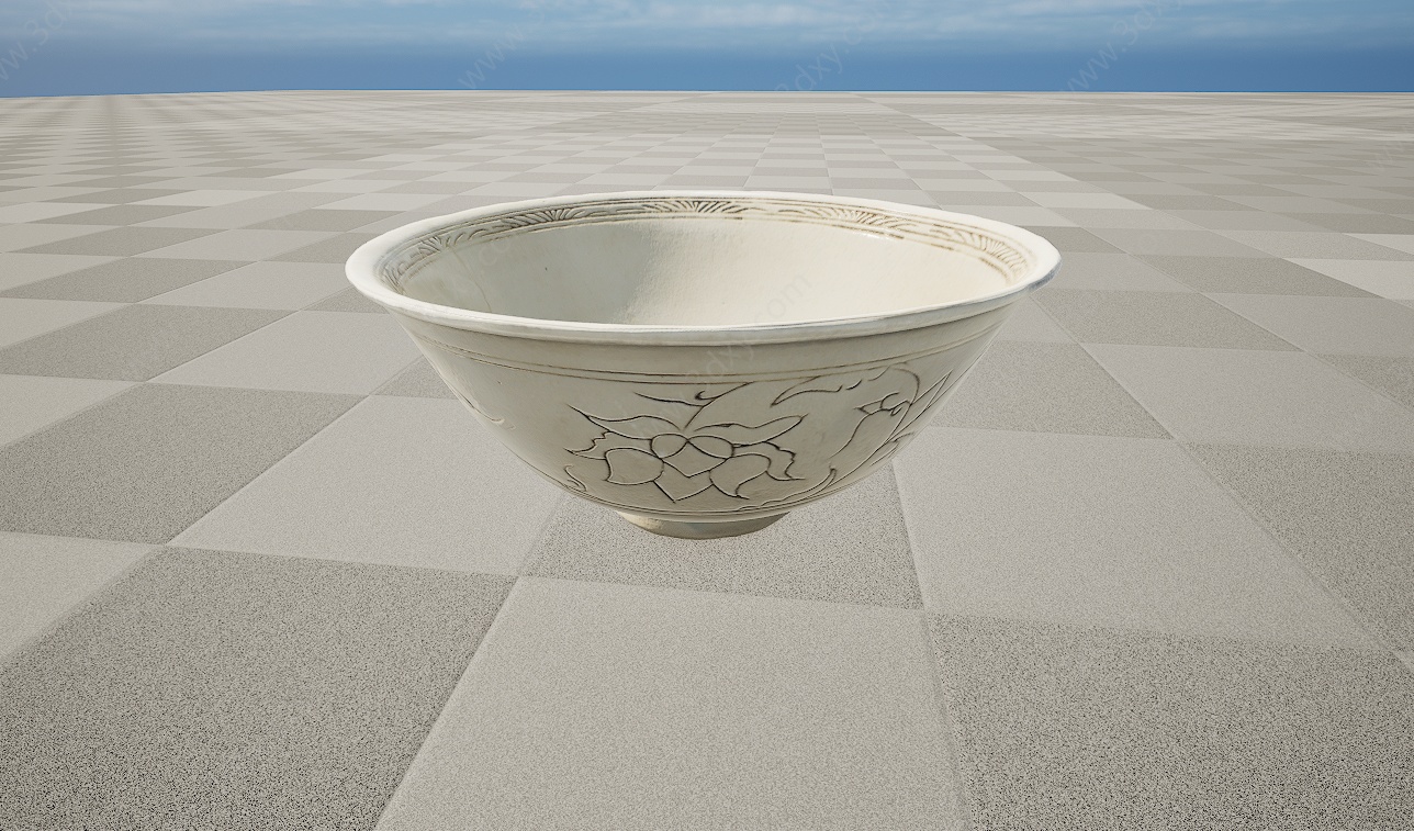 文物瓷器碗3D模型
