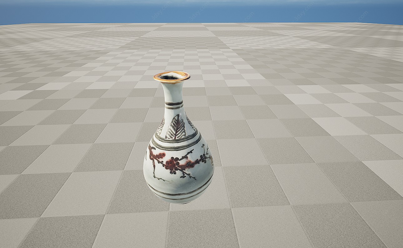 文物瓷器花瓶3D模型