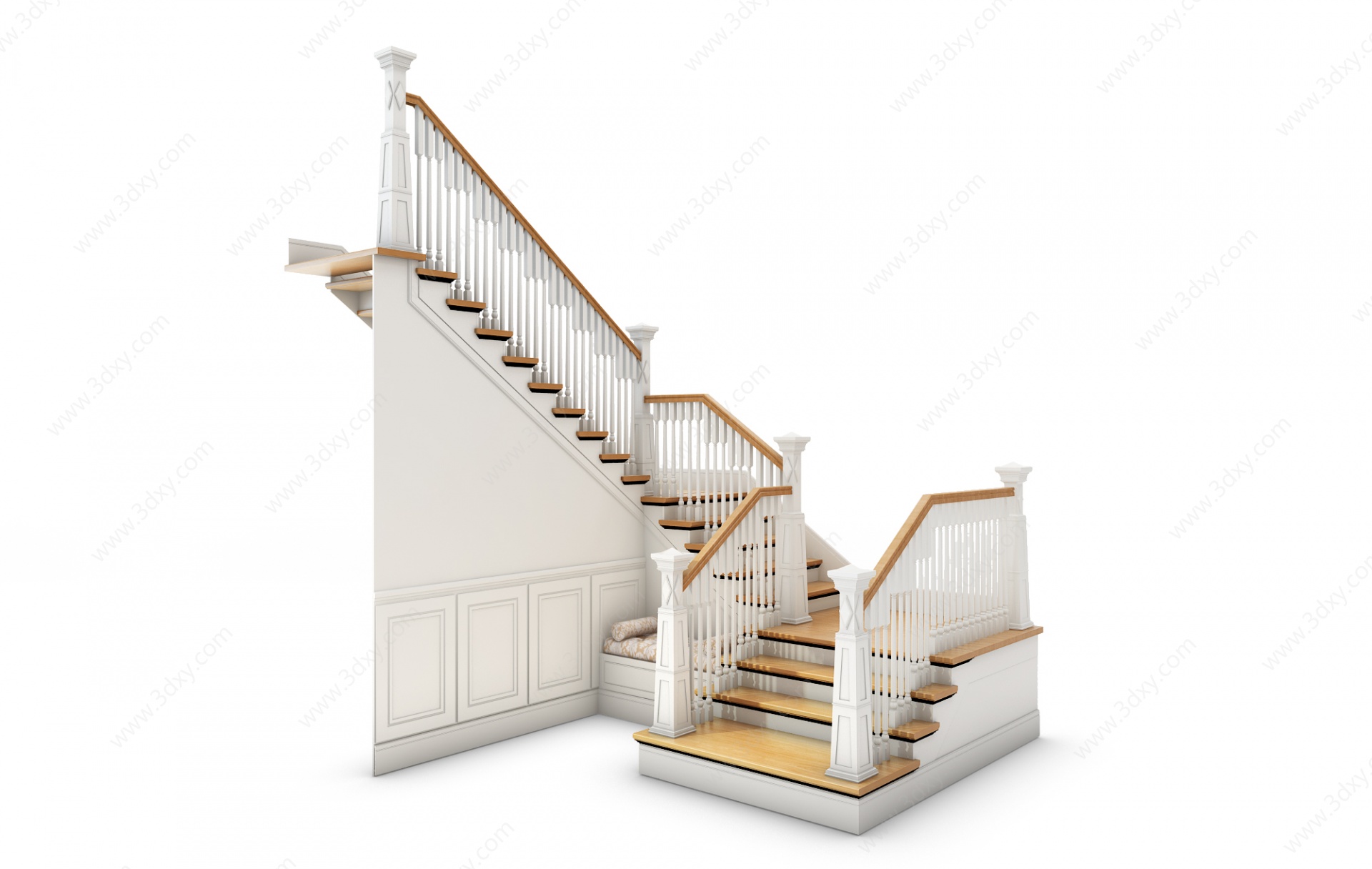 欧式古典欧式楼梯3D模型