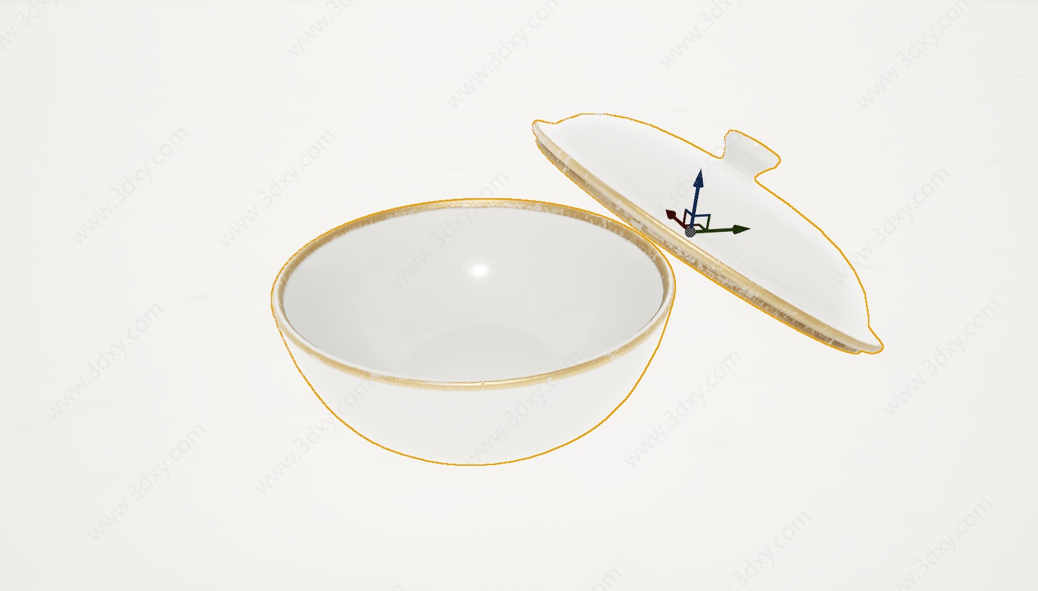 瓷器茶杯3D模型