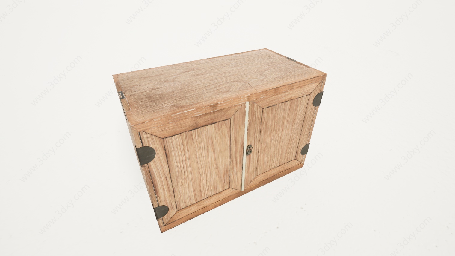 木质实木木头柜子3D模型