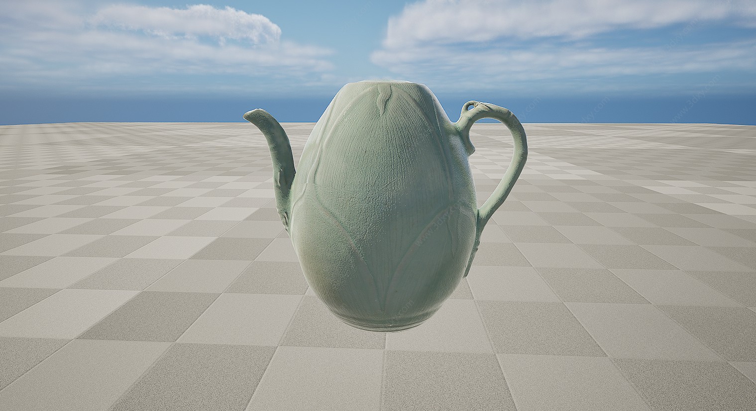 文物瓷器茶壶水壶酒壶3D模型