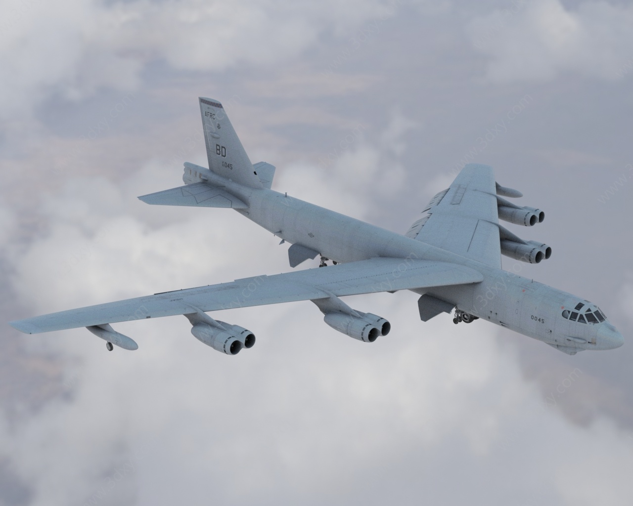 轰炸机远程战略轰炸机3D模型