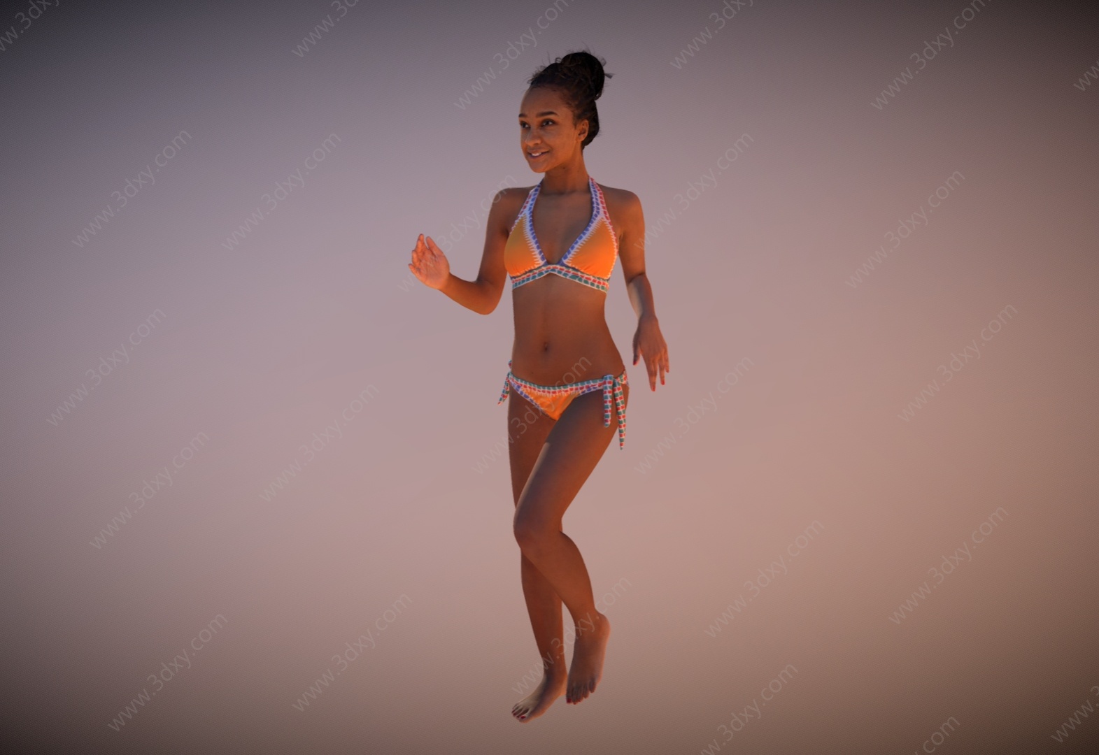 美女泳装3D模型