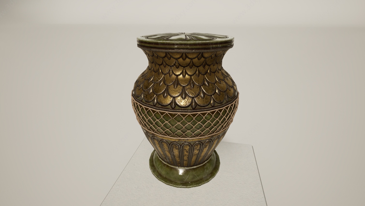 文物铜器罐3D模型
