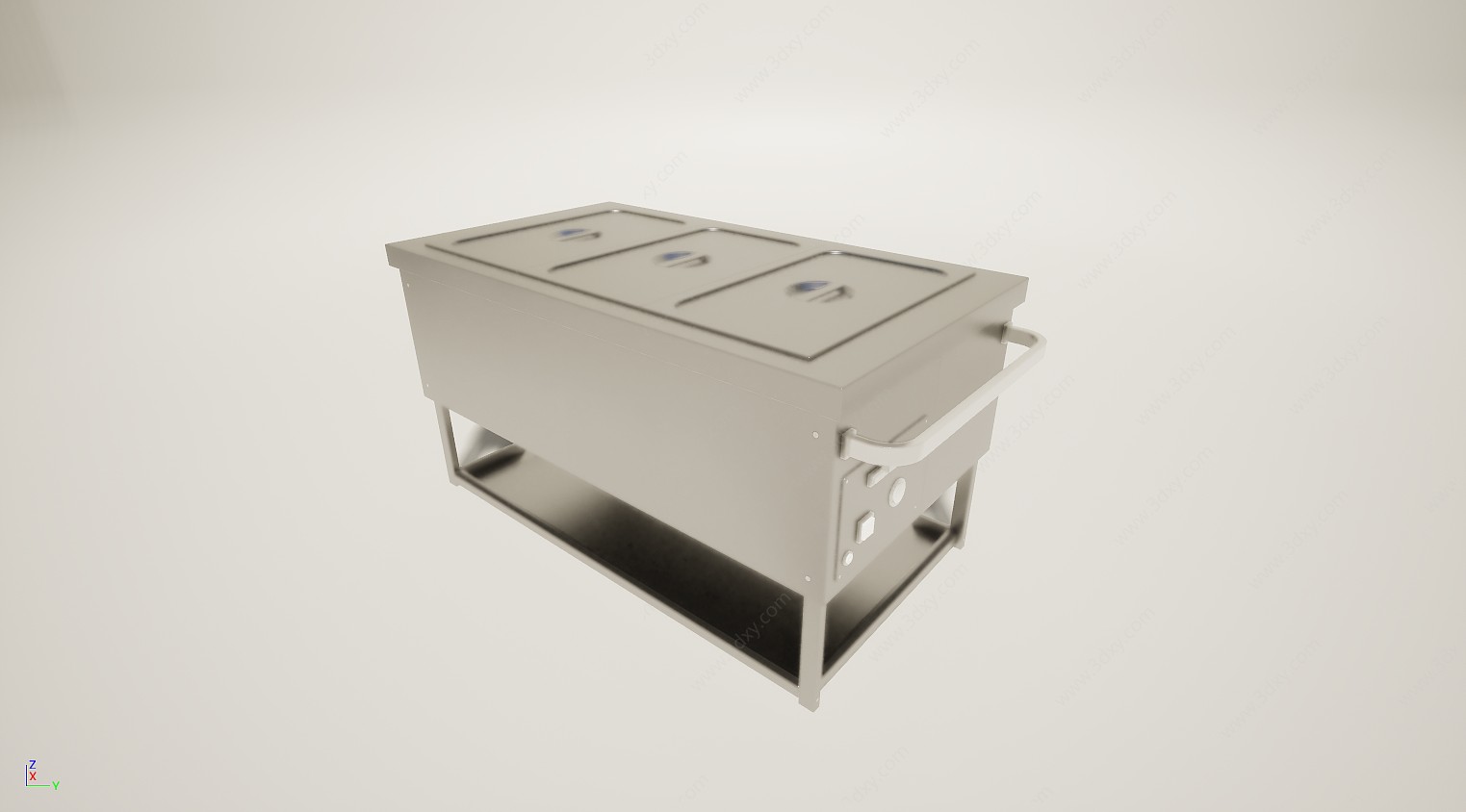不锈钢保温餐台3D模型