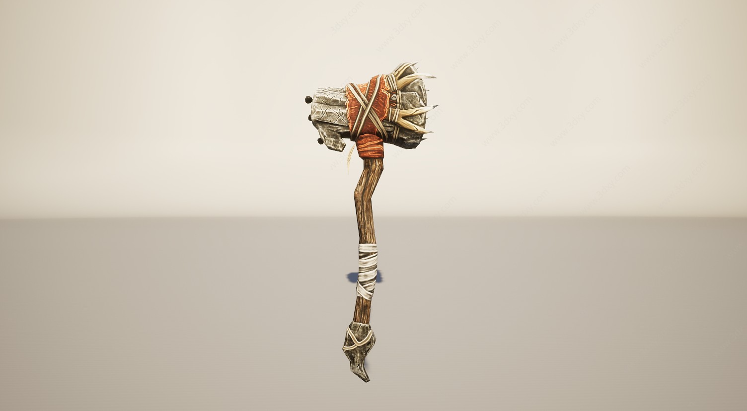 游戏装备武器锤子3D模型