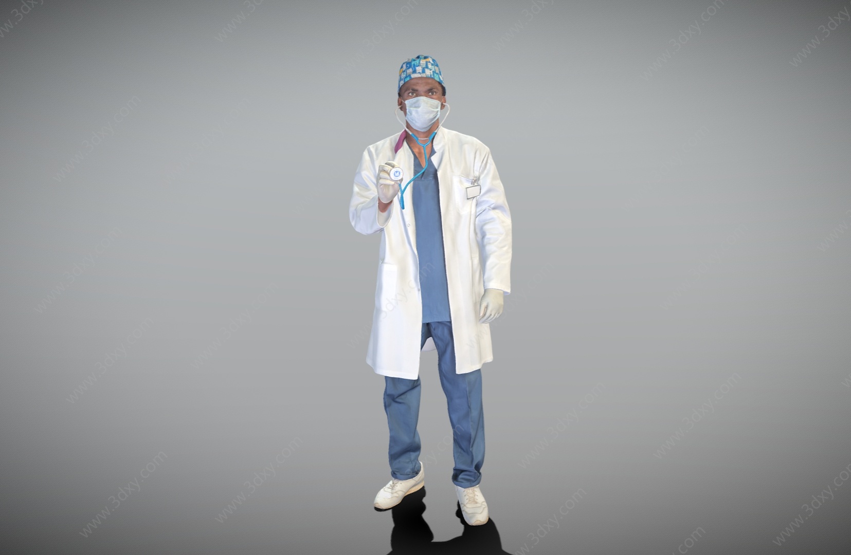 医生医疗人员男医生3D模型