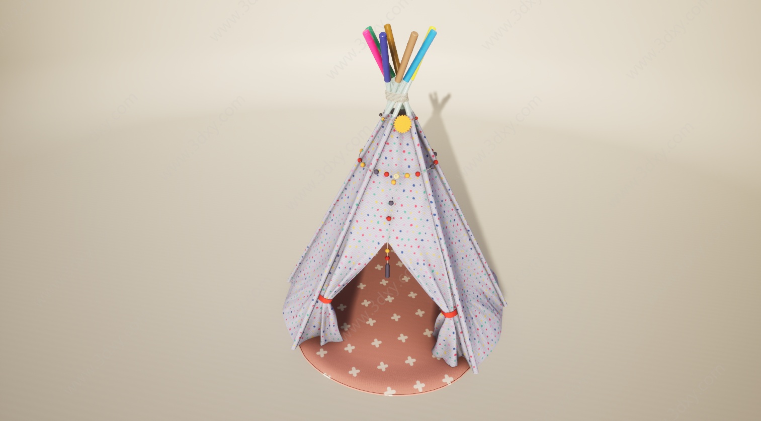 儿童帐篷3D模型