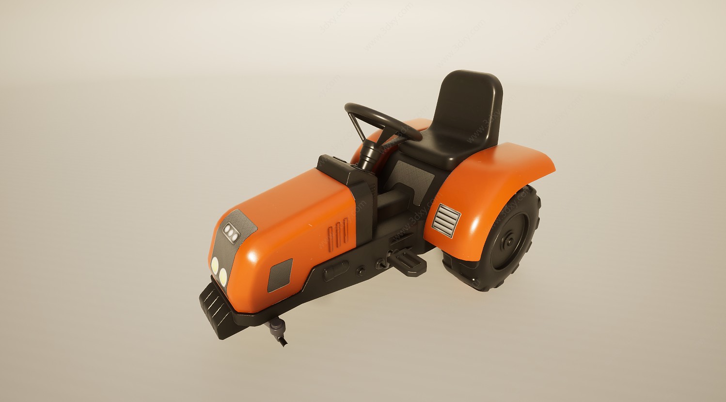 二轮摩托车3D模型