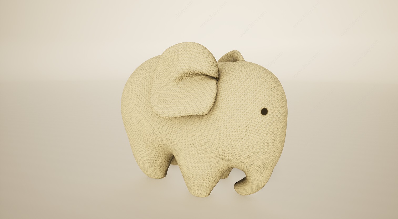 婴幼儿儿童玩具大象玩偶3D模型