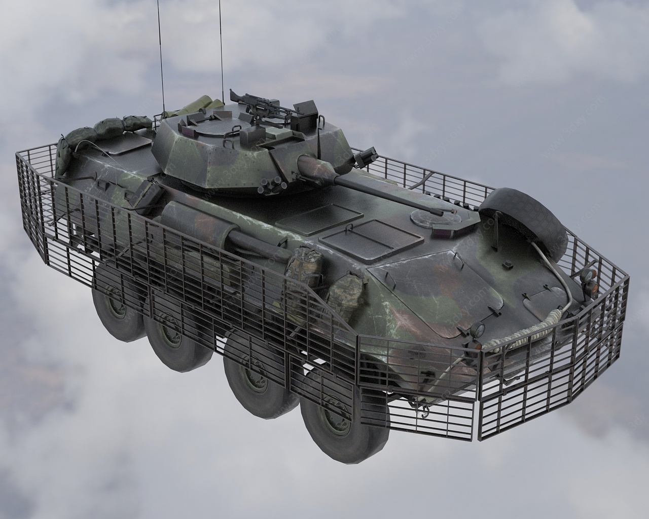 老美步兵战车武器装备3D模型