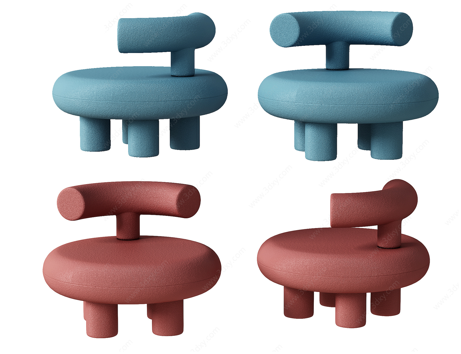 休闲小板凳3D模型