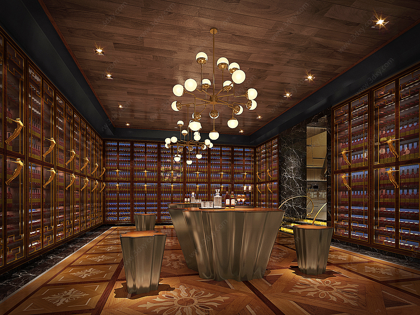 品酒室酒窖3D模型