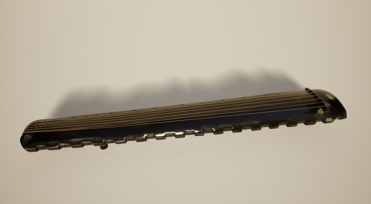 弦乐器古筝古琴3D模型