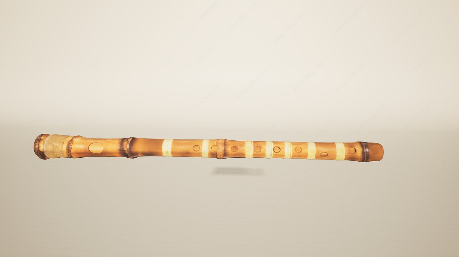 吹奏乐器管乐器笛子3D模型