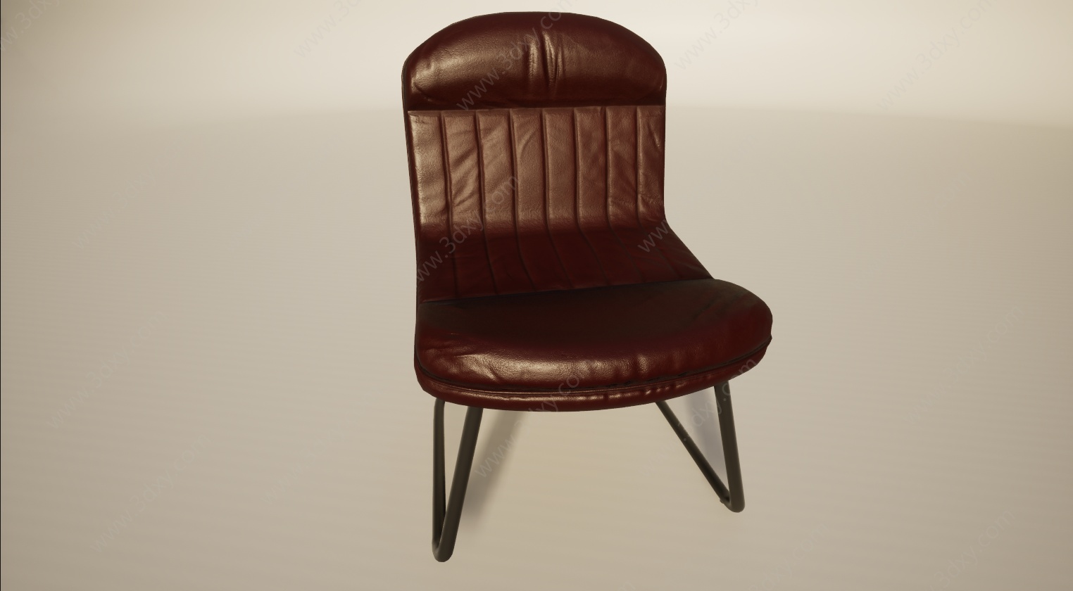 欧式软包休闲靠椅3D模型
