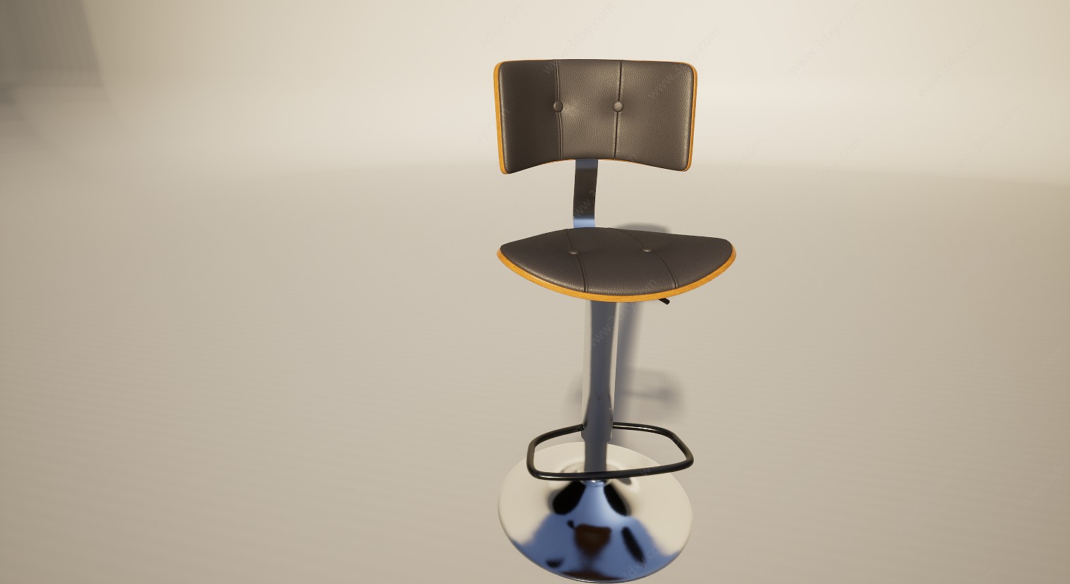轻奢吧台转椅3D模型
