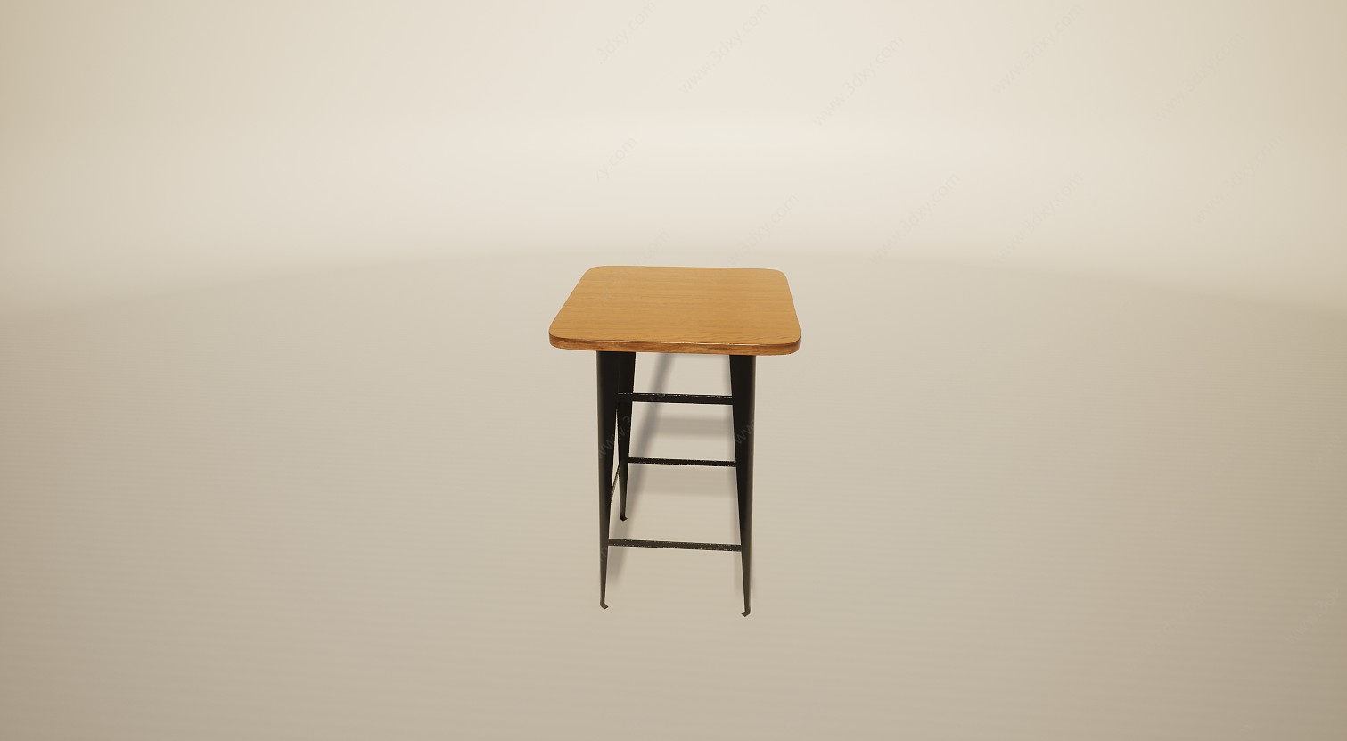 简易方凳3D模型
