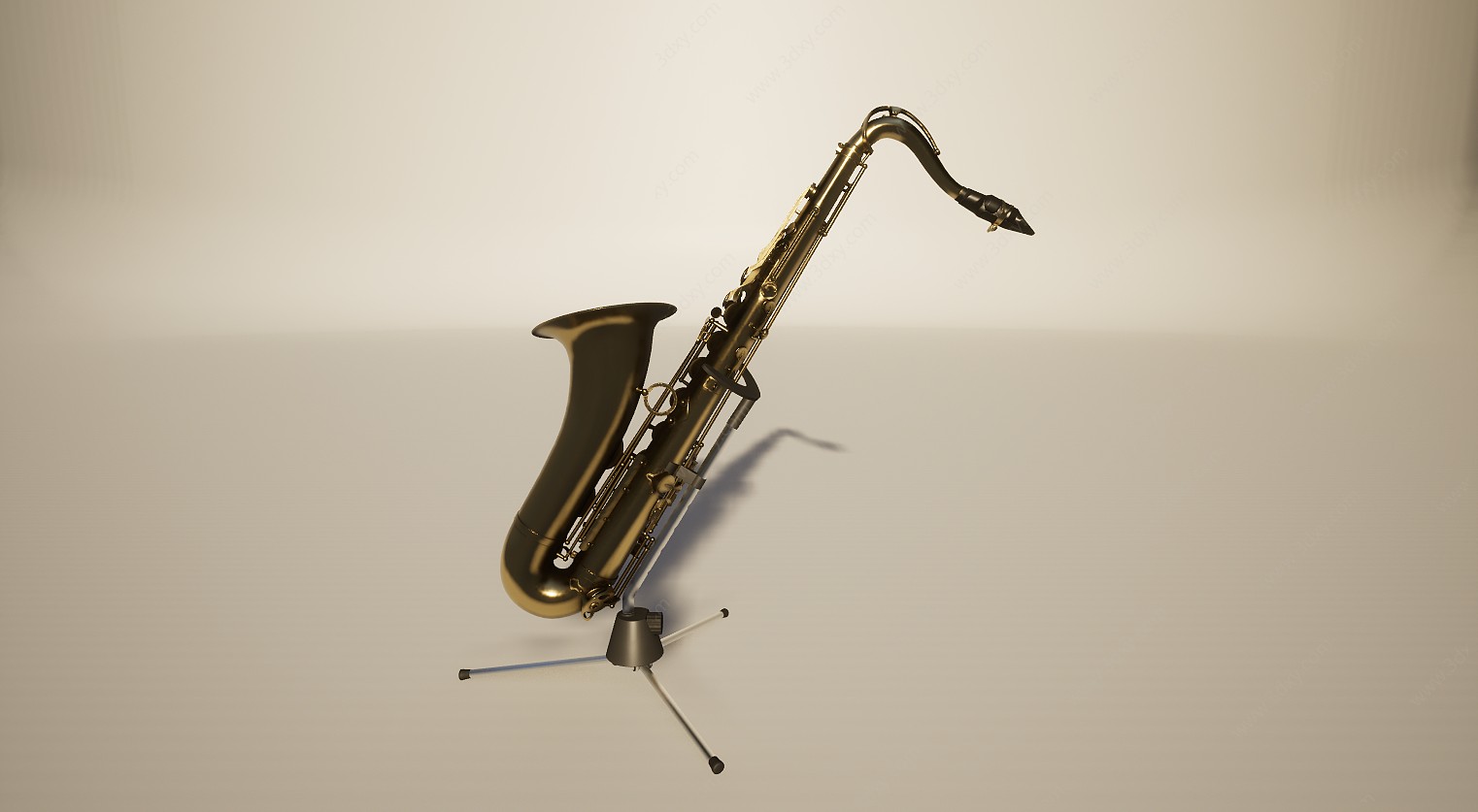 音乐设备乐器萨克斯风3D模型