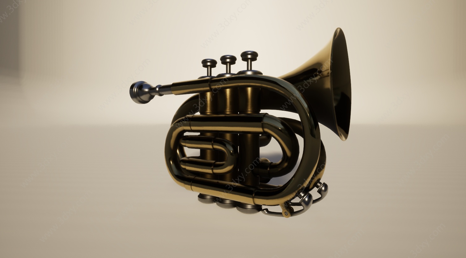 音乐设备乐器小号3D模型
