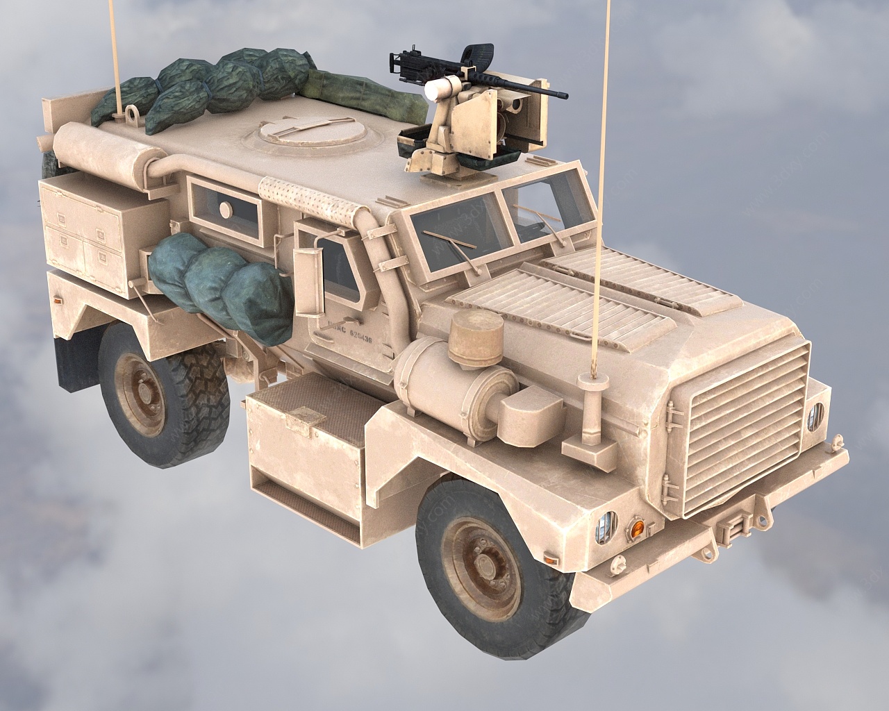 反雷防伏击战车低配版3D模型