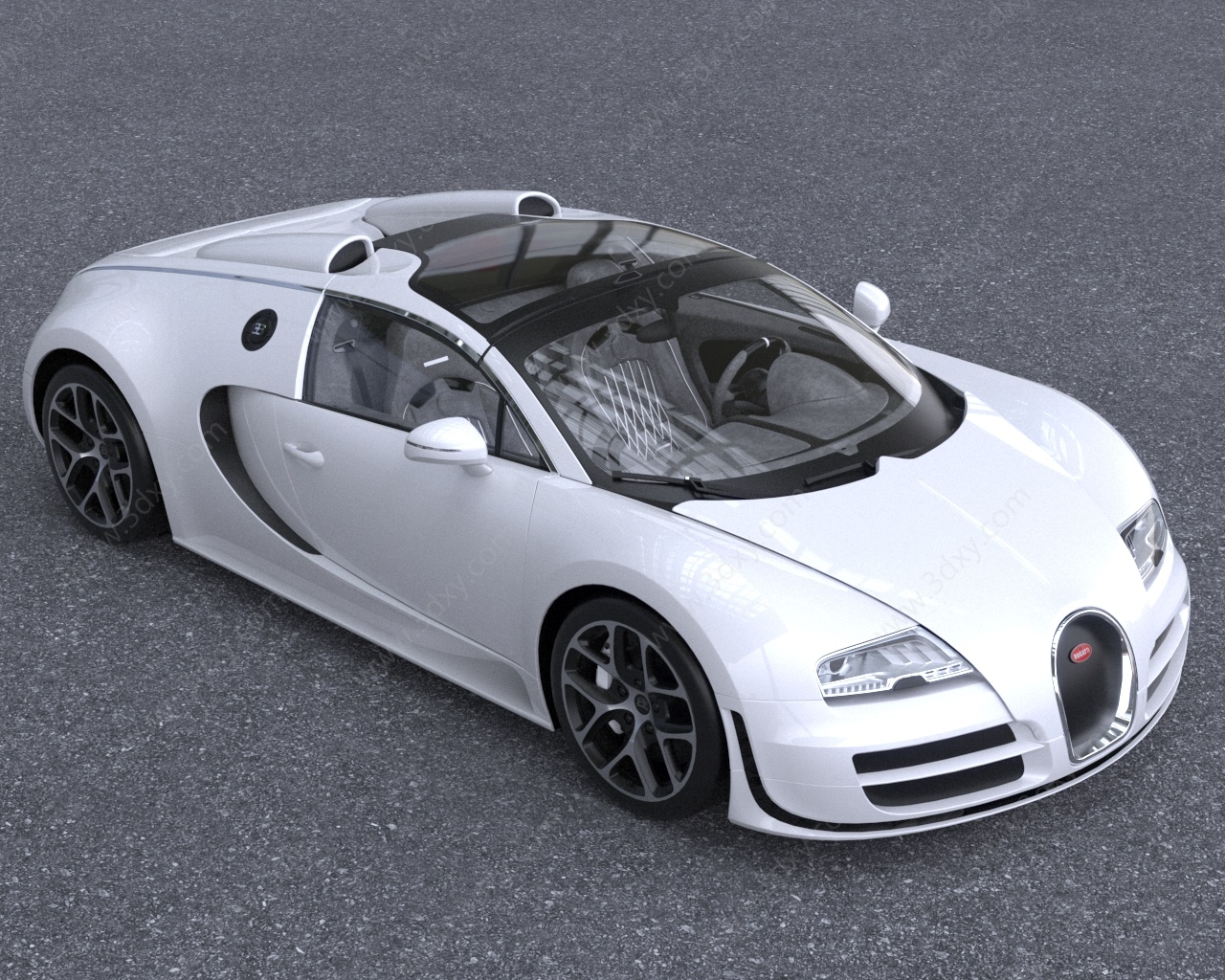 布加迪威龙超跑汽车3D模型