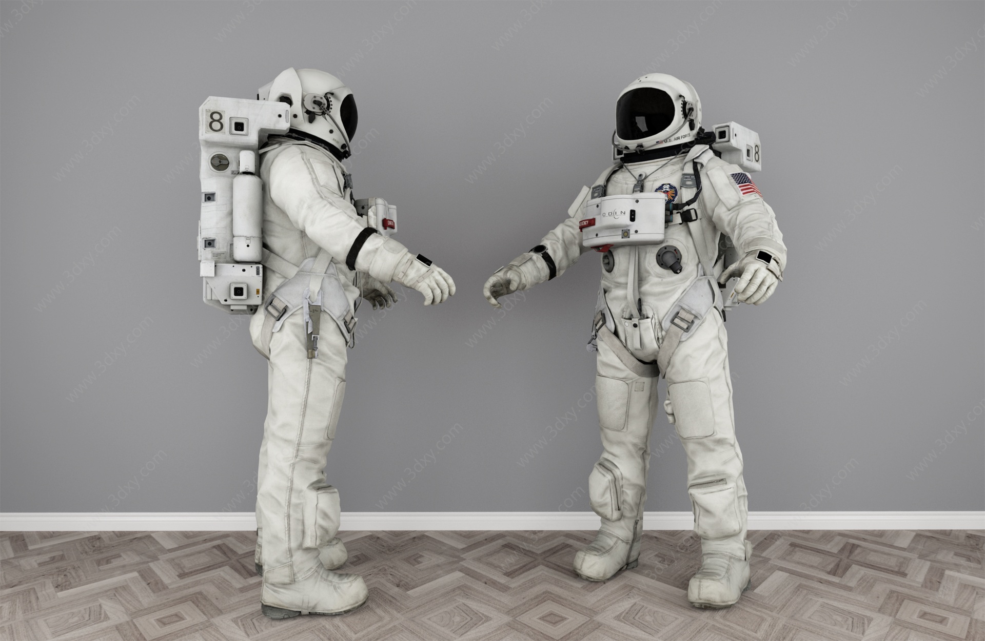 宇航员宇航服3D模型
