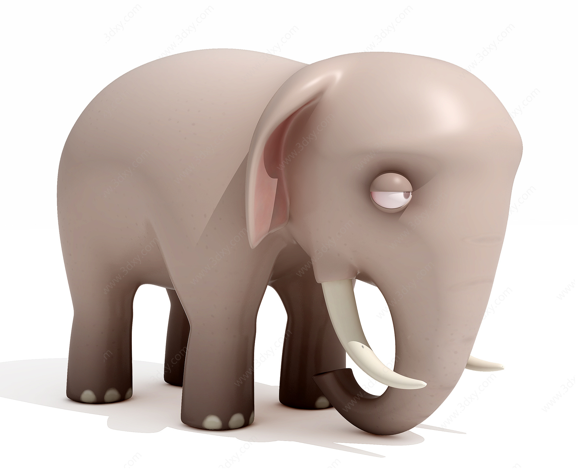 卡通动物大象3D模型