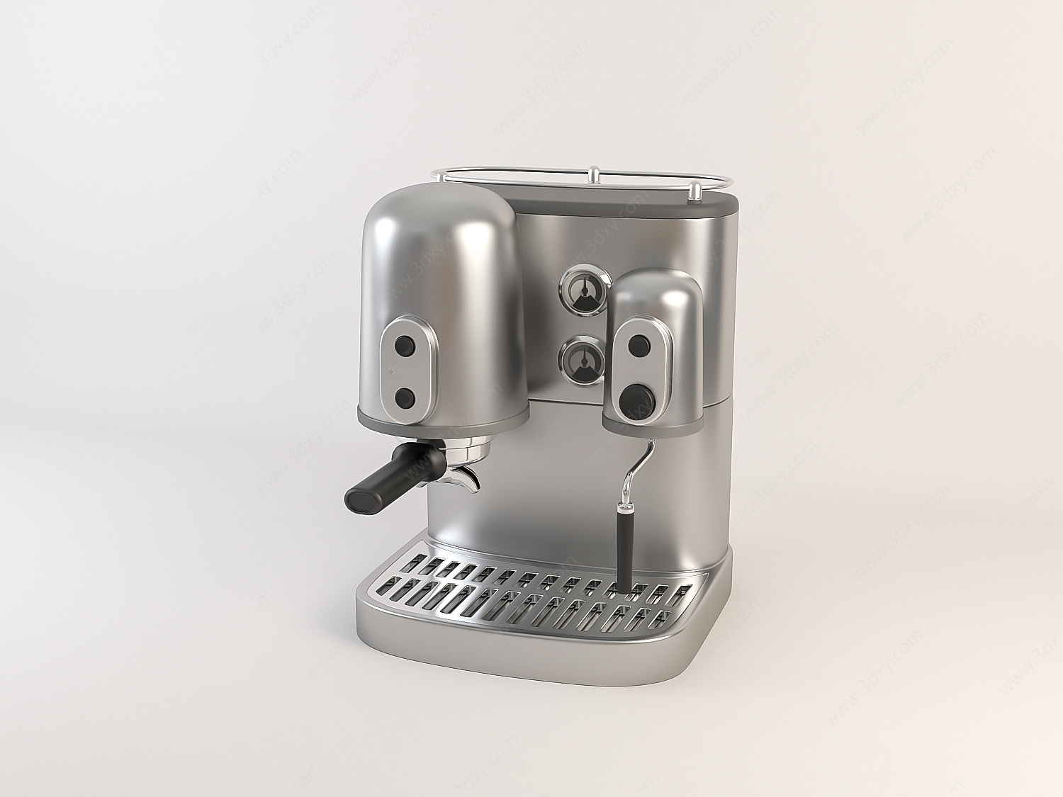 家用电器半自动咖啡机3D模型