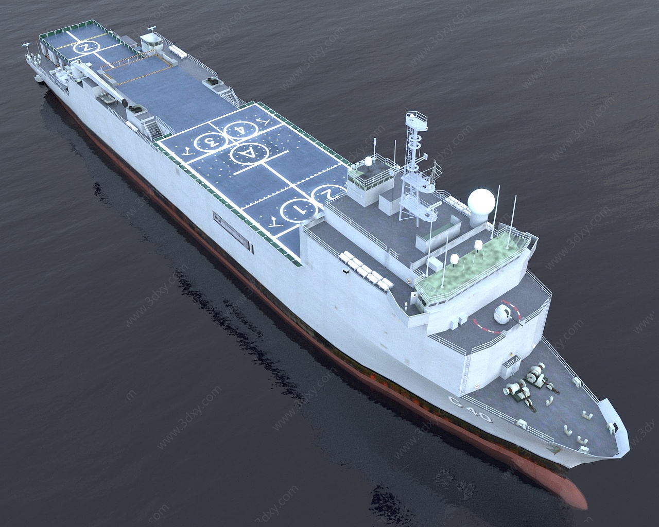 巴哈马船坞登陆舰军舰3D模型