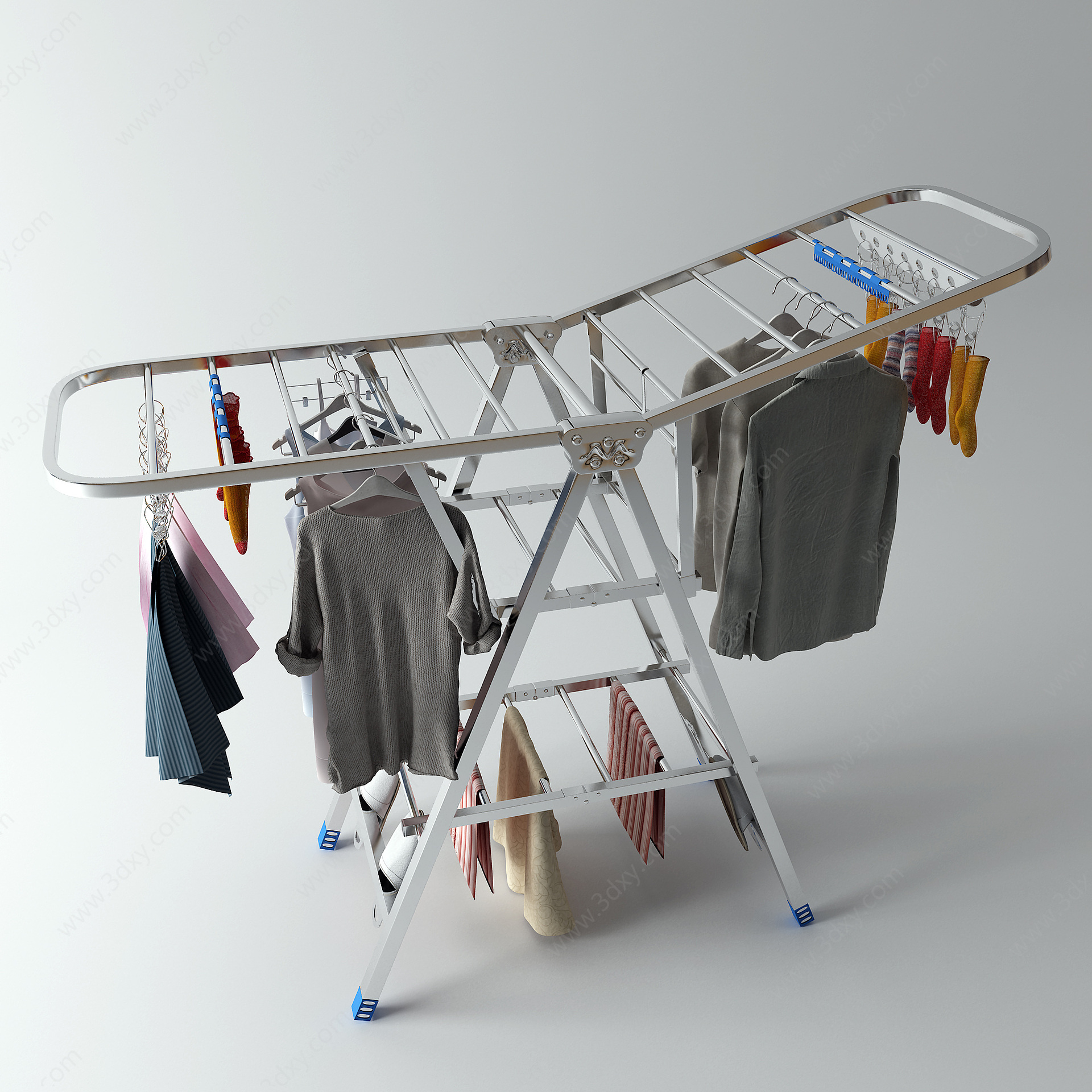 折叠晾衣架3D模型