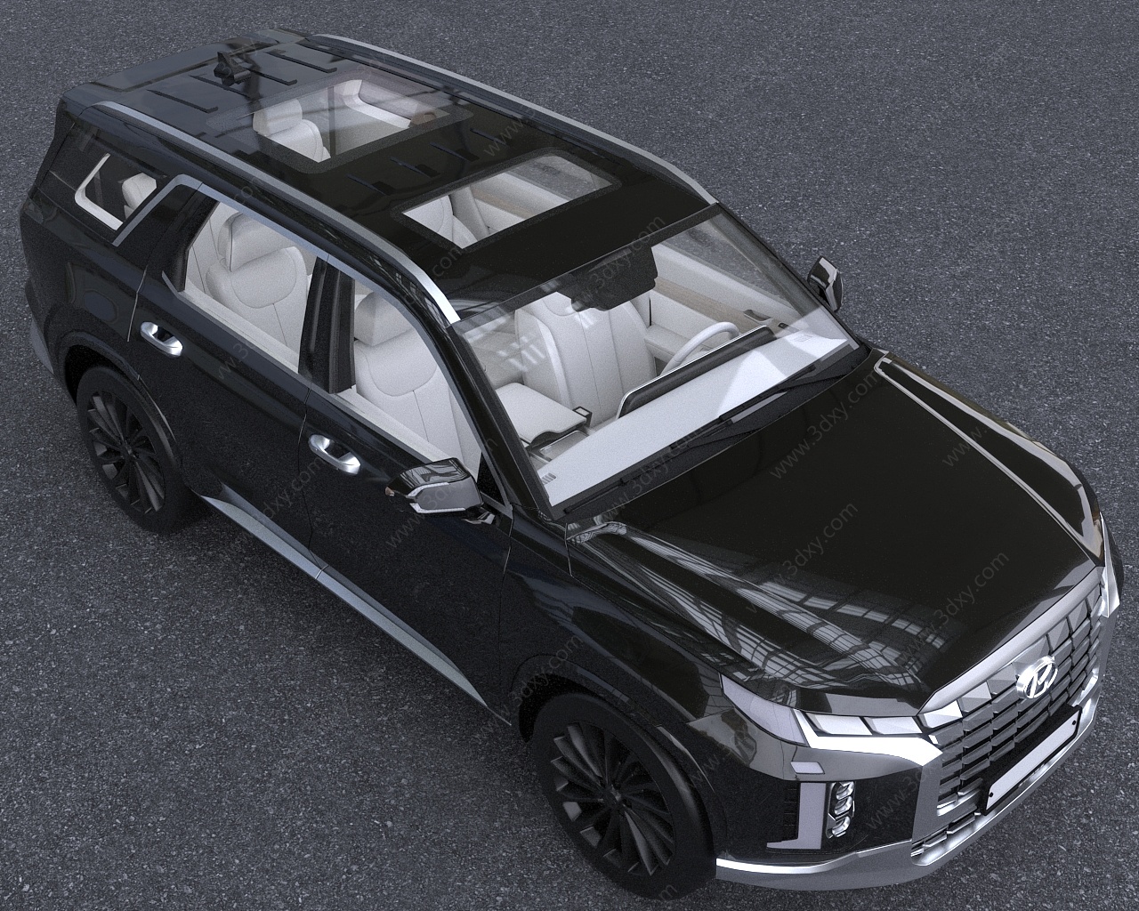 2023款现代帕里斯帝汽车3D模型