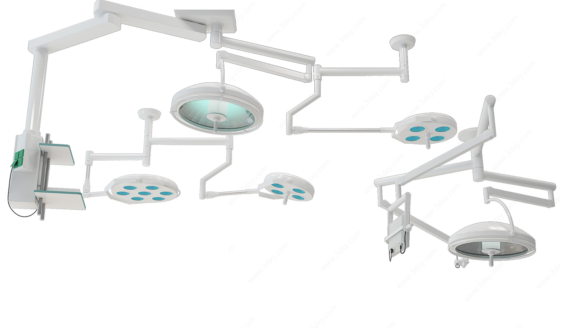 医疗器械手术无影灯3D模型
