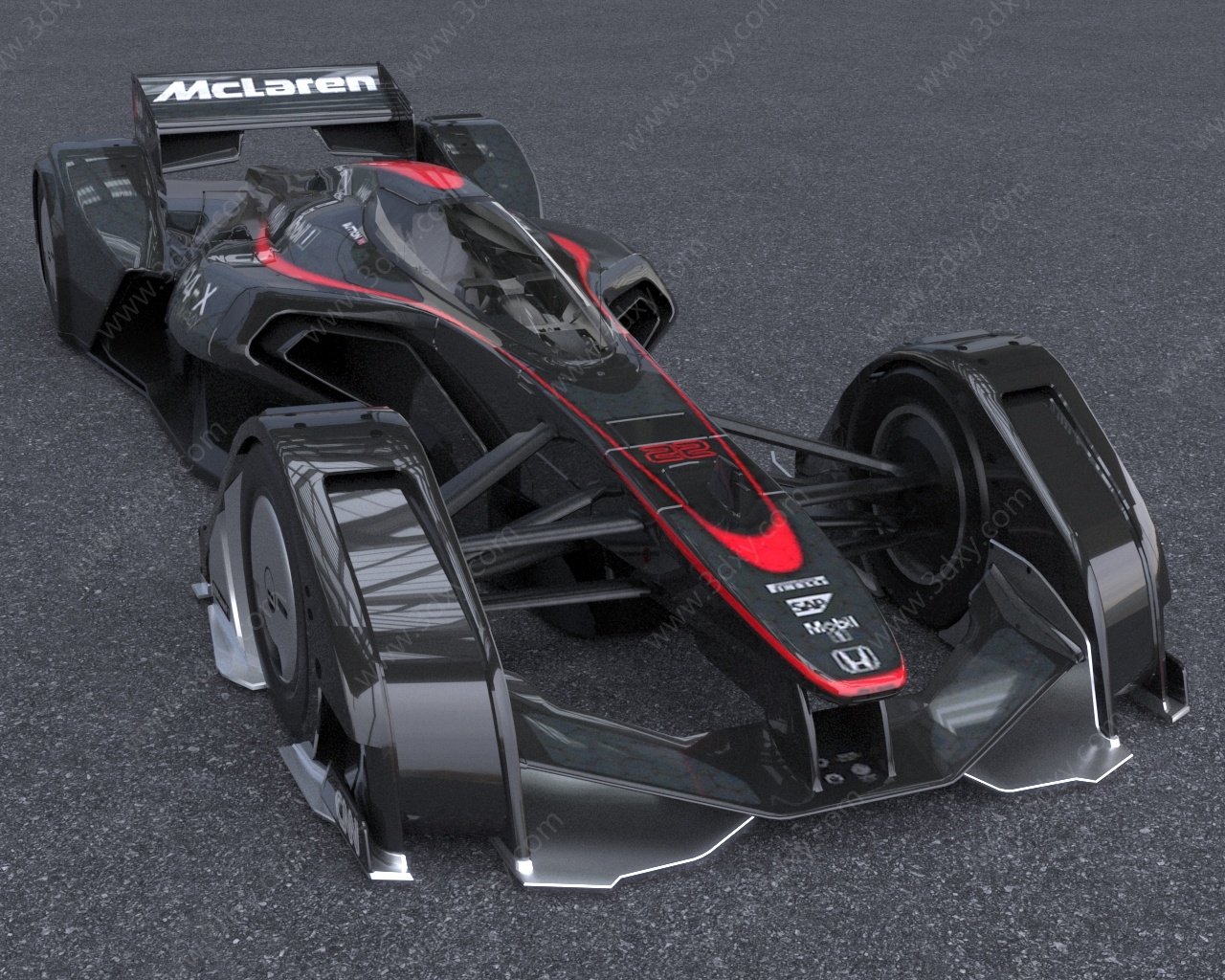 迈凯伦赛车3D模型