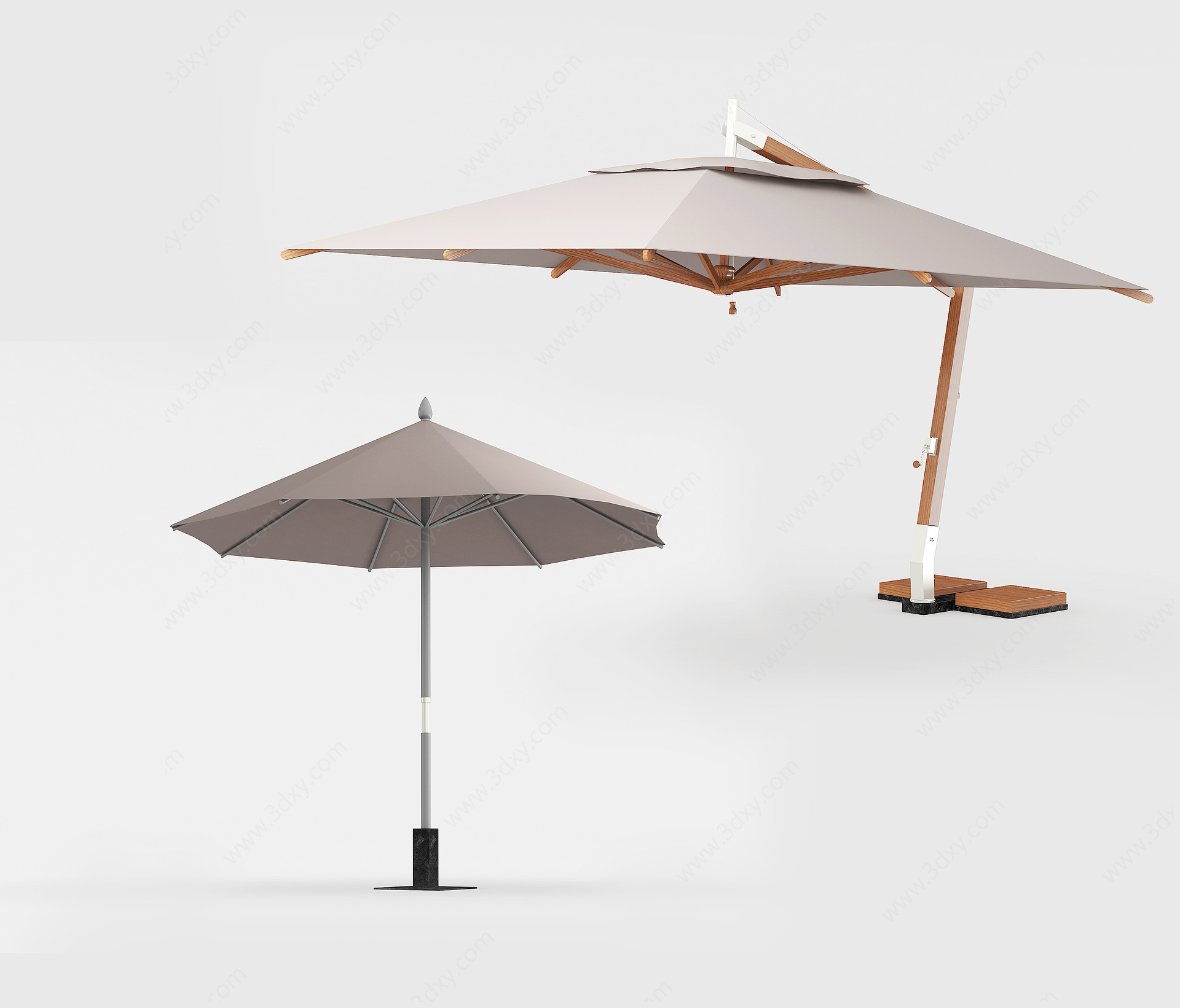户外遮阳伞3D模型