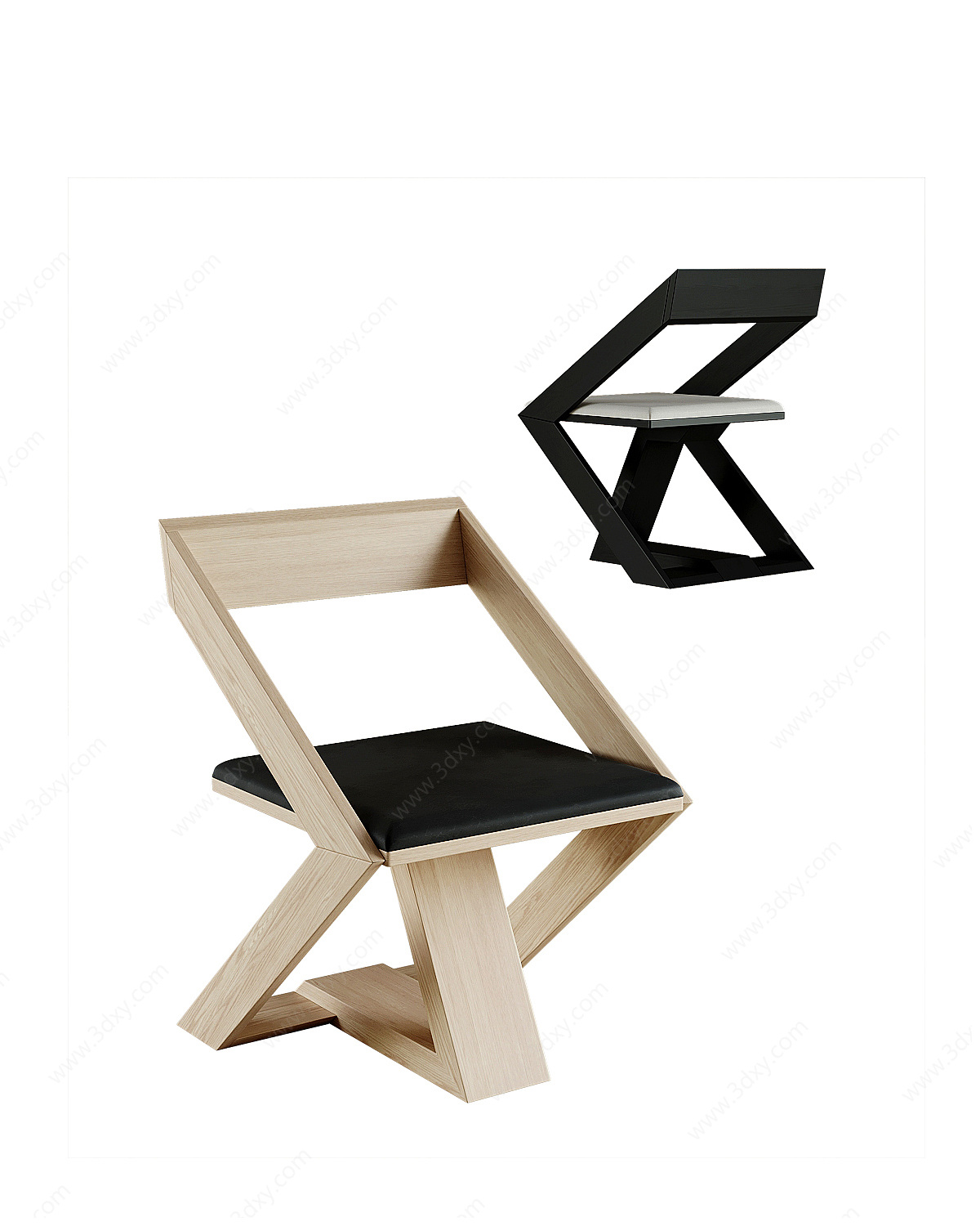 现代休闲椅造型椅3D模型